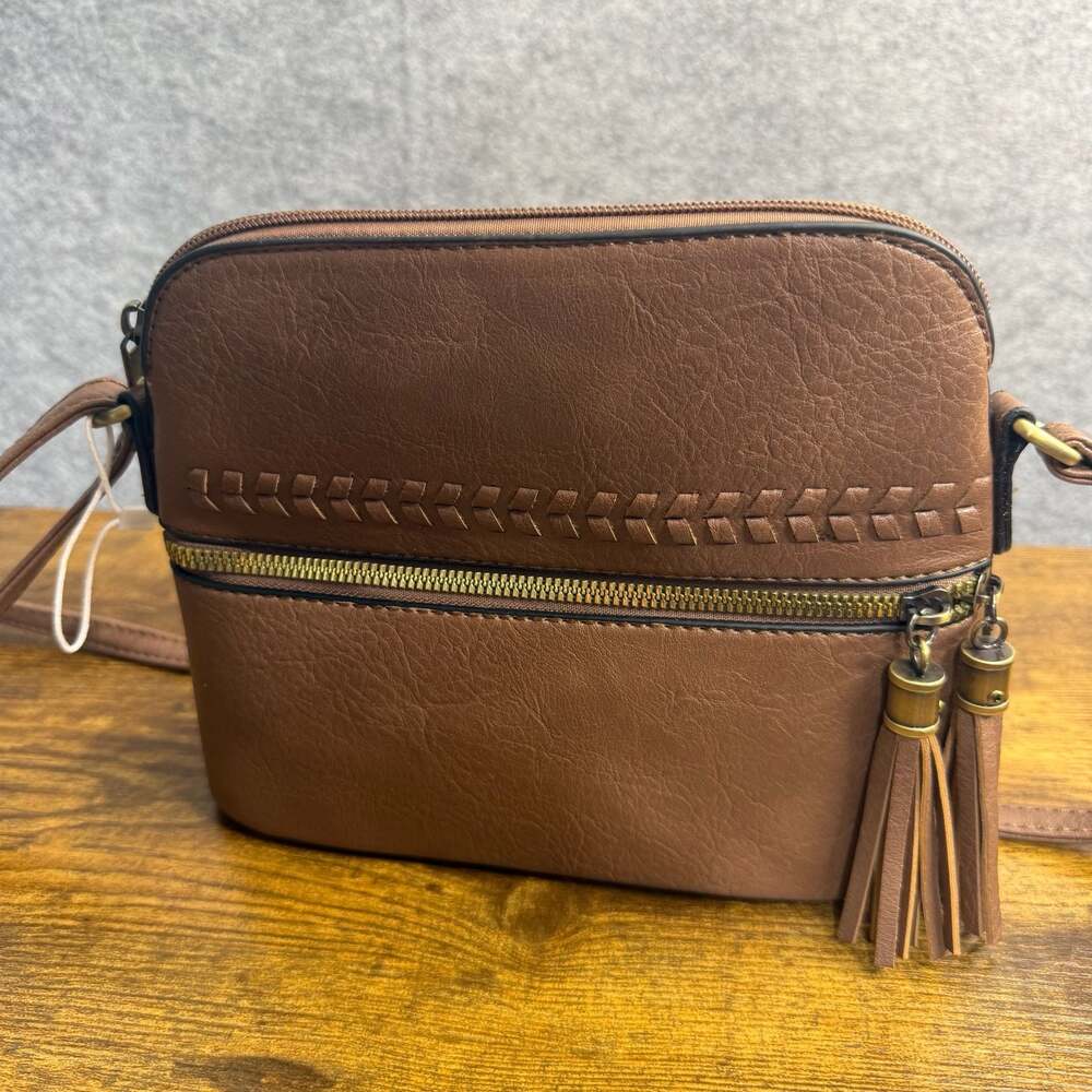 Le Bag Designed in Los Angeles Brown Crossbody Bag
